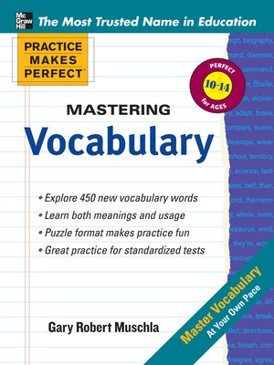 cover image of Mastering Vocabulary